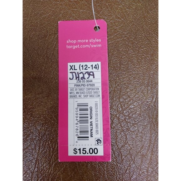 Juniors' Ribbed Knot-Front Bralette Bikini Top - Xhilaration Light Pink XL - Picture 7 of 7